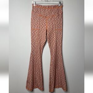 Multicolor Flared Knit Pants. Free People Movement